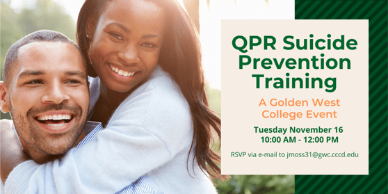 11-16 QPR Suicide Prevention Training