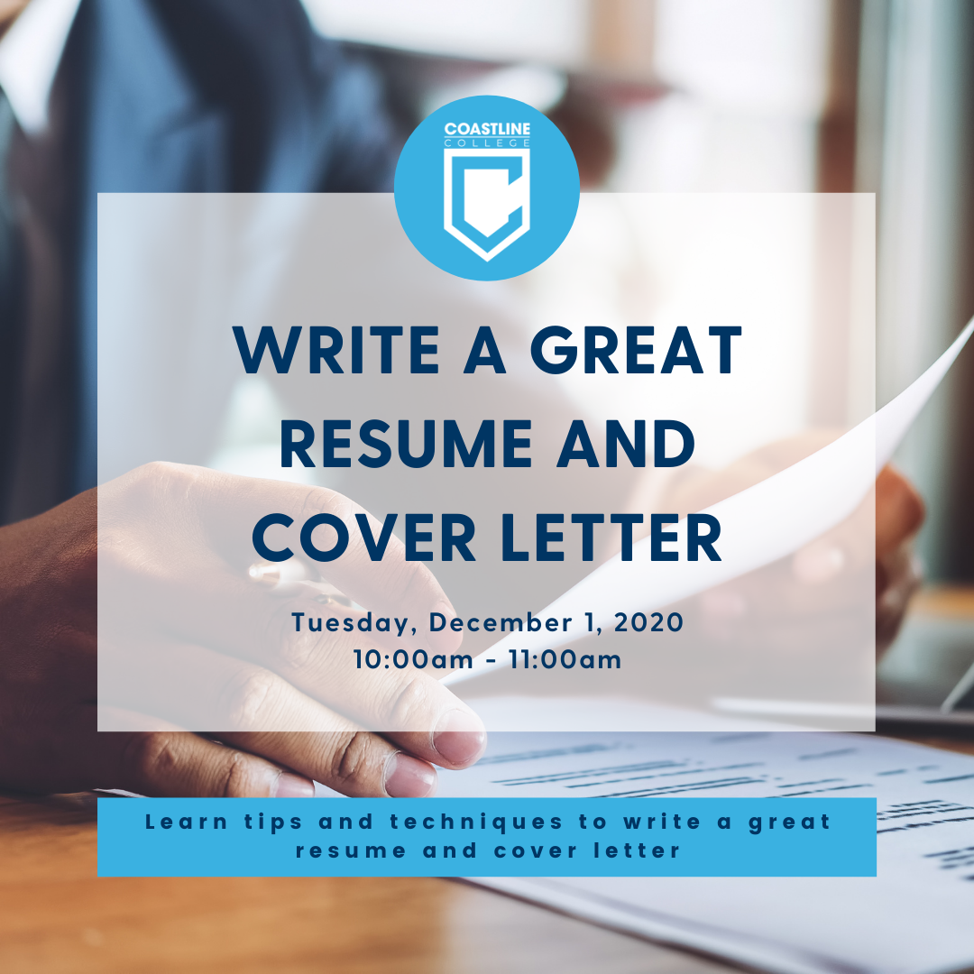 Write a Great Resume and Cover Letter workshop