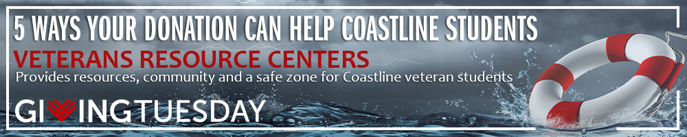 Sandbox Tips: 5 ways your Giving Tuesday donation can help Coastline students - 3. Veterans Resource Centers, provides resources, community, and a safe zone for Coastline veteran students